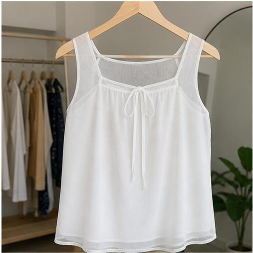 White Smocked Top